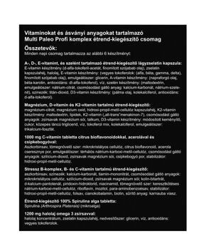 Multi Paleo Profi Multivitamin - 30 napi adag