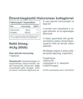 Hyaluronic Acid + Collagen Complex - 60
