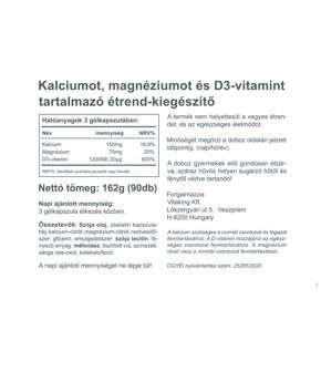CalMag Citrate + Vitamin D3 - 90