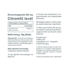 Lemongrass Leaf 500mg - 60