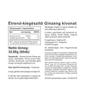 Ginseng Extract 400mg - 60