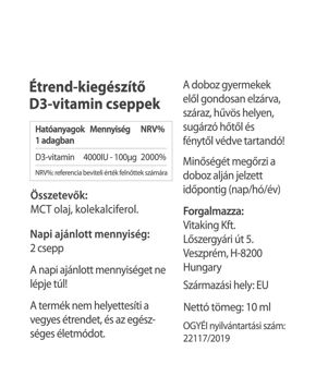 D3 Vitamin Drops - 320 csepp