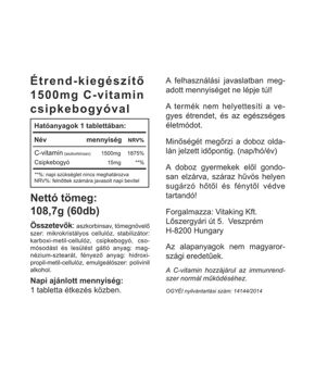 Vitamin C 1500mg - 60