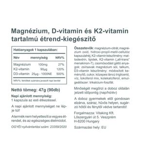 MagneTrio (Mg + D3 + K2) - 90