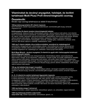Multi Plus Professional Vitamin Pack - 30 napi adag