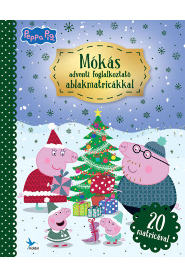 Peppa malac - Mókás adventi foglalkoztató ablakmatricákkal