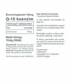 Q-10 Coenzyme 100mg - 30