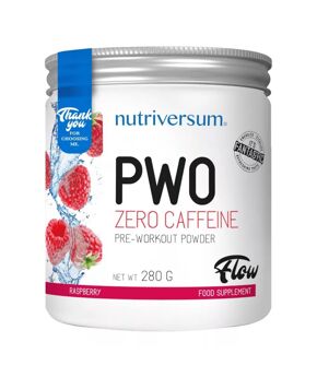FLOW - PWO zero caffeine – málna