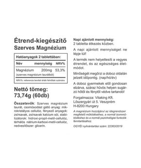 Organic Magnesium Taurate - 60
