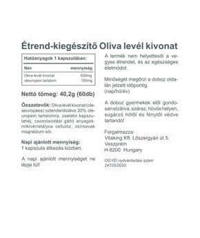 Olive Leaf Extract 500mg - 60