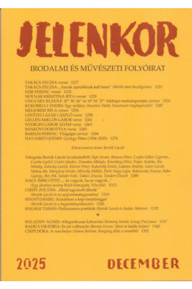 Jelenkor - Irodalmi és művészeti folyóirat - 2025. december
