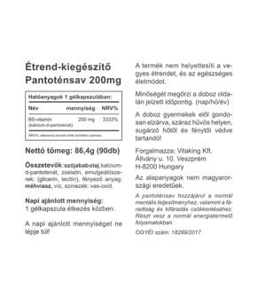 Pantothenic Acid - Vitamin B5 - 90