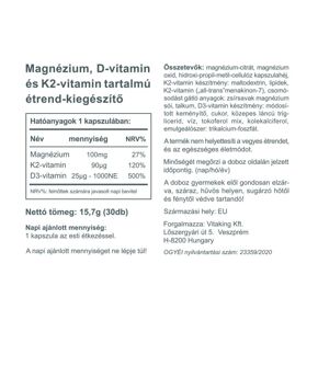 MagneTrio (Mg + D3 + K2) - 30