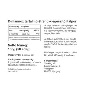 D-Mannose Por - 100g
