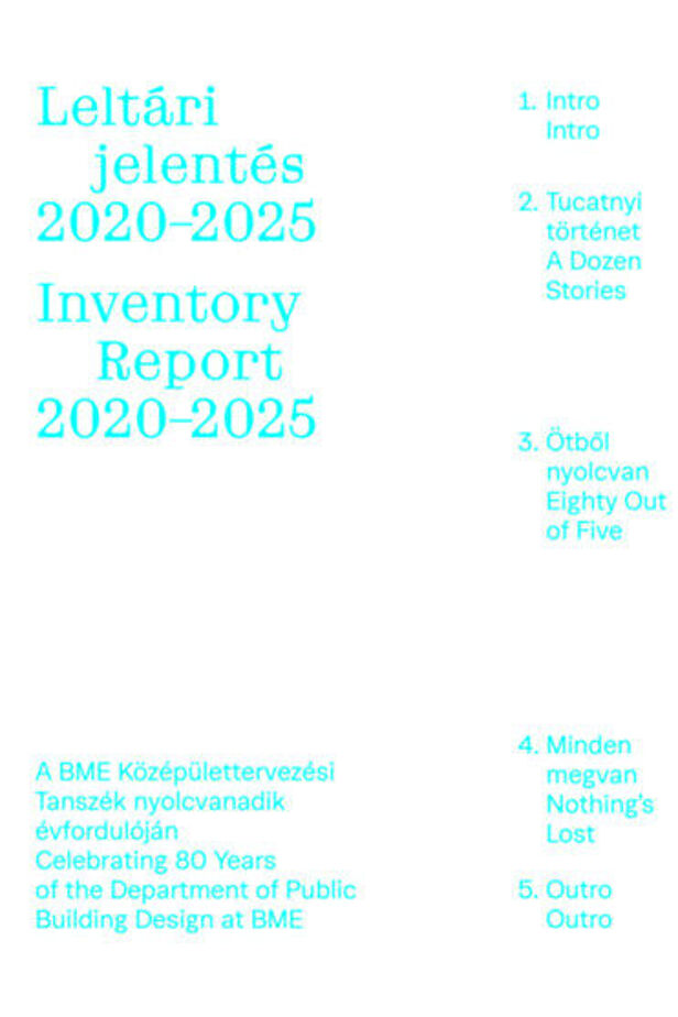 Leltári jelentés 2020-2025 - Inventory Report 2020-2025