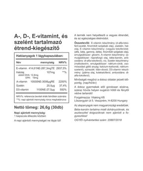 A + D + E Plus Selenium - 30